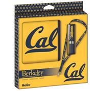 Helix American College Gift Set Iconic California Berkeley University Writing Gift Set with Premium Notebook, Black Ballpoint Pen and Lanyard ideal for students - Cal Golden Bears Branding