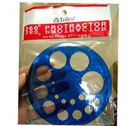 Helix Angle and Circle Maker with Integrated Circle Templates 360 Degree for Office School Drafting Supplies