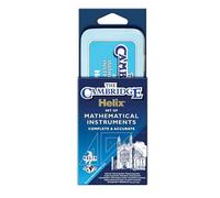 HELIX Cambridge Maths Set with Storage Tin 9 Piece Maths Equipment Set