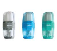 Helix Duo Single Hole Sharpener & Eraser (Assorted Colours), 049910