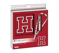 Helix Harvard University Gift Set Premium Notebook, Pen & Lanyard - Official Harvard College Merchandise - Ideal Writing Set for Students