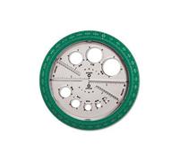 Helix HLX36002 Angle-Circle Maker, Protractor-Compass, 360 Degrees