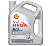 Shell Helix HX8 Professional AG 5W-30 5l Engine oil 550054289 TOYOTA: Yaris III Hatchback, Yaris II Hatchback, Auris Hatchback, VAUXHALL: Adam