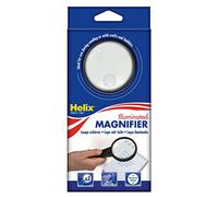 Helix Illuminated Magnifying Glass - Ideal for Reading and Crafts - Both 3X and 8X Magnification - LED Light for use in Poor Light Conditions and Extra Clarity