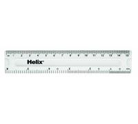 Helix J03050 15cm 6 inch Clear Rule (Box of 50)