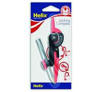 Helix Locking Compass (Assorted Colours), Red / Black