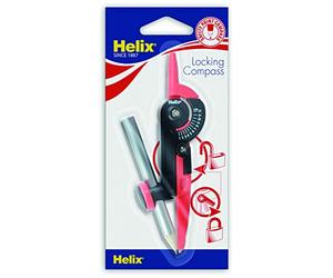 Helix Locking Compass (Assorted Colours), Red / Black