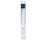 Helix Non-Slip Metal Safety Ruler, Silver, 12 inch / 30cm
