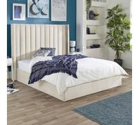 Aspire Helix Ottoman Storage Bed - King, Cream