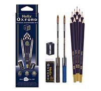 Helix Oxford 14 Piece School Stationery Set Hb Pencils Pens Eraser Sharpener