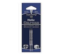 Helix Oxford Ballpoint Pen Refills (Pack of 2) - Black Ink