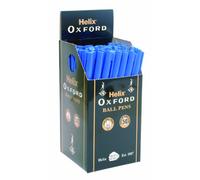 Helix Oxford Ballpoint Pens - Blue (Box of 50)