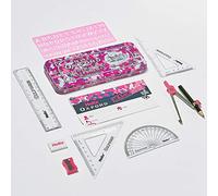 Helix Oxford Camo Maths Set - Pink