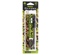 Helix Oxford Camo Student Stationery Set - Green, 981741 , Camo Green