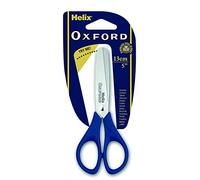 HELIX OXFORD Childrens Kids Scissors 13cm Round Ended Craft Scissors [Pack of 2 Pairs]
