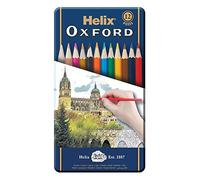 Helix Oxford Colouring Pencils in Metal Tin (Pack of 12)