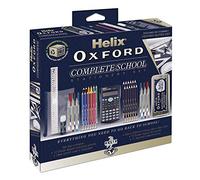 Helix Oxford Complete Back to School Stationery Set - Comprehensive Helix Oxford school supplies set including Maths Set, Pens, Ruler, Scientific Calculator & More - Ideal for High School or College