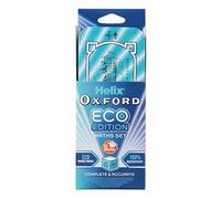 Helix Oxford Cyber Eco Maths Set - 9 Piece Set - Maths Equipment for School, College or Work - Iconic Oxford Maths Set in Light Blue Design