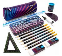 Helix Oxford Cyber Eco Stationery & Maths Tin Set Matrix Edition