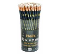 Helix Oxford Eraser Tipped HB Pencils (Pack of 72)