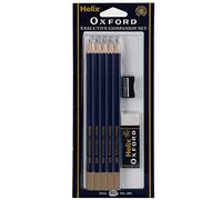 Helix Oxford Executive Companion Set - 10 Pencils (HB) , Eraser (Rubber) & Pencil Sharpener