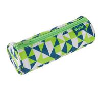 Helix Oxford Geometric Pattern Pencil Case - GREEN