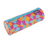 Helix Oxford Geometric Pattern Pencil Case - ORANGE