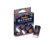Helix Oxford Geo Twin Pack of Erasers - Orange (102702)