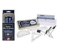 Helix Oxford Maths Set with Storage Tin - 10 Piece Maths Equipment Set