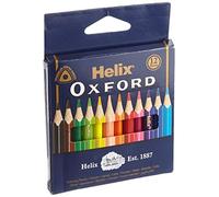 Helix Oxford Mini Colouring Pencils (Pack of 12), assorted