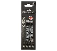 Helix Oxford Monochrome Gel Black Ink Pens x4