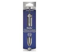 Helix Oxford Premium Ballpoint Pen (Stainless Steel) with Plastic Free Packaging, 209814