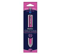 Helix Oxford Premium Pink Ballpoint Pen (Blue Ink) - Plastic Free Packaging, 209822