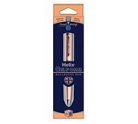 Helix Oxford Premium Rose Gold Ballpoint Pen (Blue Ink) - Plastic Free Packaging, 209818