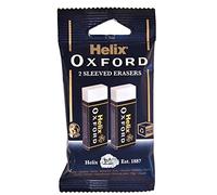 Helix Oxford Erasers Pack of 2, White