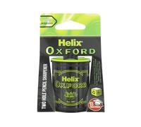 Helix Oxford Two Hole Barrel Sharpener Green & Black Marble Edition Dual Size Pencil Sharpener with Helix Oxford Design Durable, Mess Free, Ideal for School & Office