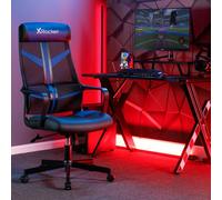 Helix PC Office Gaming Chair, Ergonomic Mesh Computer Desk Chair X Rocker Blue One Size