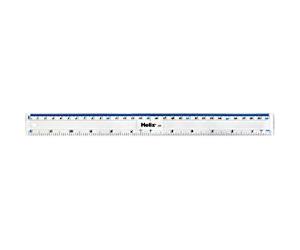 Helix Ruler Plastic 300 mm Transparent 30 cm J09025