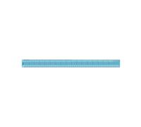 Helix Shatterproof Ruler Gridded 45cm/18inch Blue Pack of 10