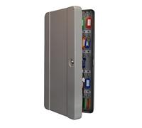 Helix Standard Key Safe Steel with Cylinder Lock and Fixings 100 Key Ref WR0100, Grey