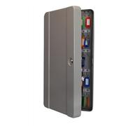 Helix Standard Key Safe Steel With Cylinder Lock And Fixings 100 Key Ref Wr0100, Grey