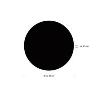 HELL Aaron LED wall light, Ø 38 cm, black, CCT, remote control