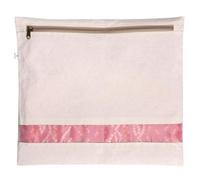 Hell Blues 100% Cotton Saree Bags, (41 cm x 37 cm) Clothes Storage Covers Set with Zipper ~ Transparent Window Eco-Friendly Pouches bags, Wardrobe organizer 16" x 14.5" (3-Pack)