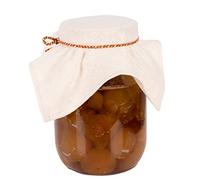 Hell Blues 12-Pack Linen Jar Cloth Covers with Rope and Rubber Bands ~ Reusable Unbleached Muslin Mason Kombucha Lids Breathable Cotton Jar Cover Fermentation Cloth For Jar, Bottle