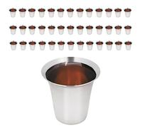 Hell Blues 40 Pack Stainless Steel Communion Cups ~ Smooth Edges & Fits Standard Holy Communion Trays for Church Services, Santa Cena & Fellowship
