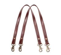 Hell Blues 61cm Purse Handles Straps Replacement Full Grain Leather 2 Pcs - Handbag or Shoulder Bag - (Cherry Brown)