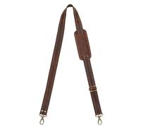 Hell Blues Bag Shoulder Strap - Genuine Leather with Brass Swivels Adjustable 57" Universal Replacement Strap for Laptop Bags, Luggage Duffel, Crossbody (145 cm) (Dark Brown)