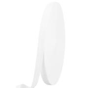 Hell Blues Cotton Herringbone Twill Tape 50 Metre / 55 Yards Ribbon Soft Webbing Roll for Crafts, Sewing Dressmaking Craft Bunting Tape (White, 13mm)