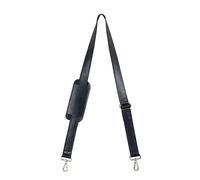 Hell Blues Genuine Leather Black Shoulder Strap Replacement Adjustable with Metal Hook for Messenger Briefcase Shoulder Duffel Laptop Bag