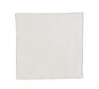 Hell Blues Men Pocket Square Linen Solid White with Embroidered Edge Premium Handkerchiefs 24cm x 24cm… (Cream)